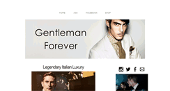 Desktop Screenshot of gentleman-forever.com